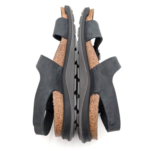 Birkenstock Sonora Sandals Oiled Leather Women's Black Size USW6/M4 EU37 - Picture 12 of 14